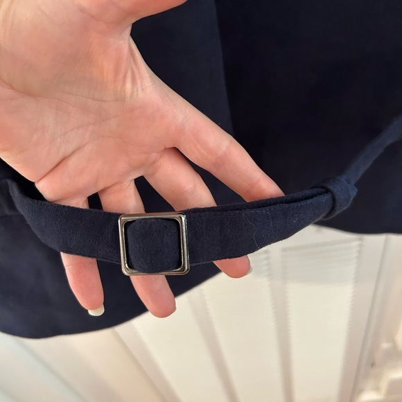 Orvis Waistcoat Mens Navy Blue Moleskin Cotton Utility Country Shooting - Picture 4 of 8